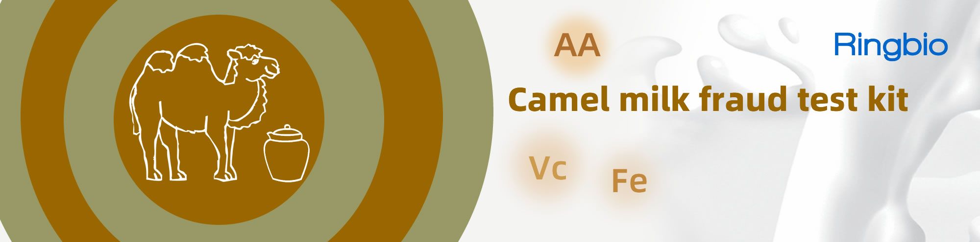 Camel milk fraud test kit to detect cow and goat milk fraud in camel milk