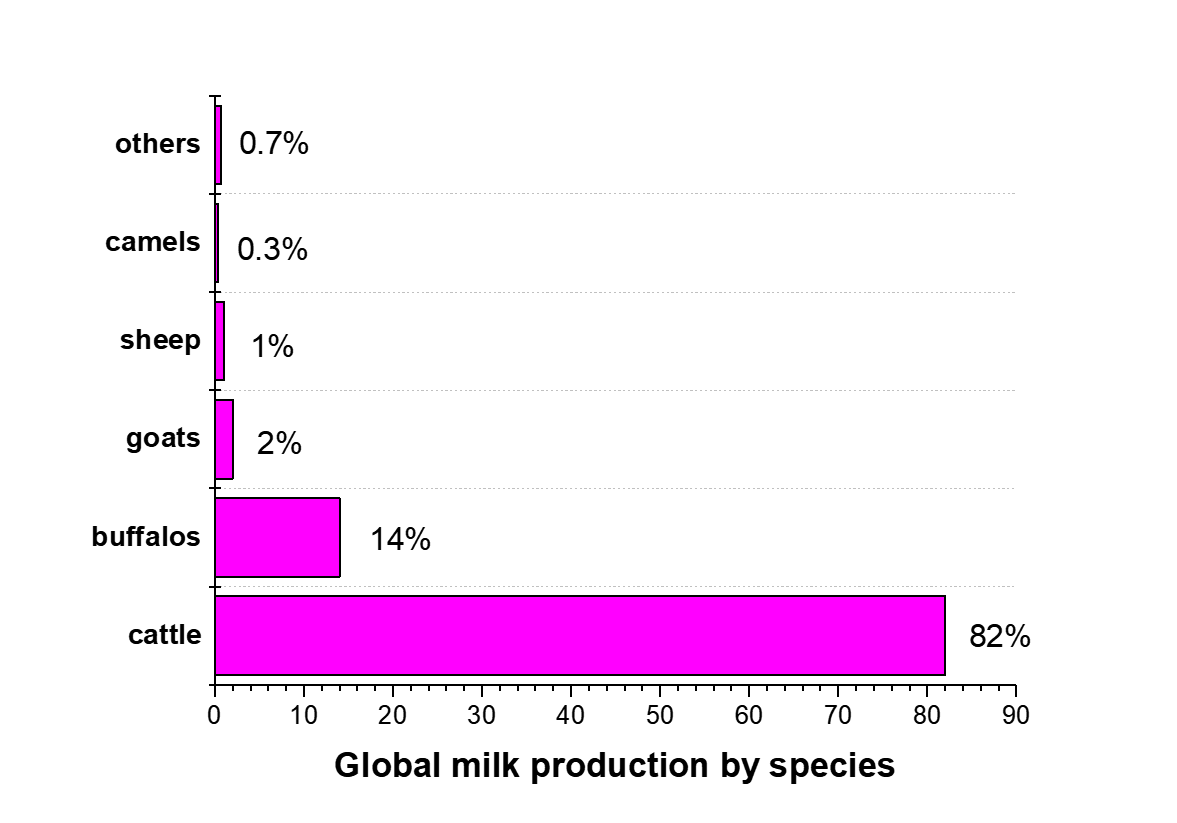 global milk production by species